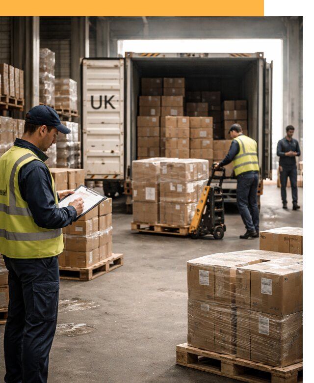 Доставка грузов из Великобритании с таможенным оформлением от 12835