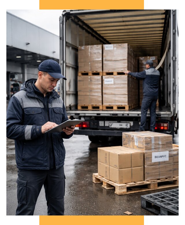 Доставка грузов из Беларуси от 15402 р. логистика СетСервис-Рзн