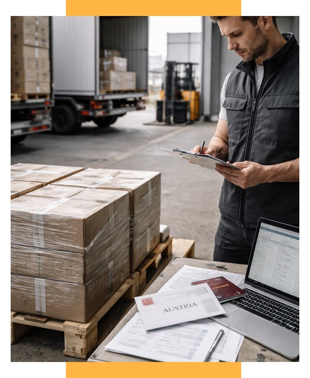 Доставка в Австрию от 66742 р. Логистика и экспорт СетСервис-Рзн